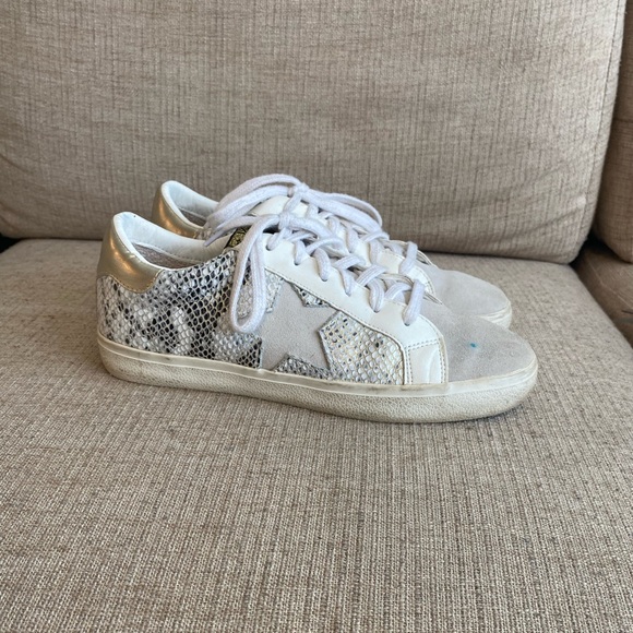 Vintage Havana Kate sneaker leather low top sneakers size 9 snakeskin lace up - Picture 3 of 10